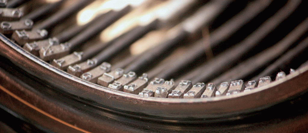 Remington typewriter keys